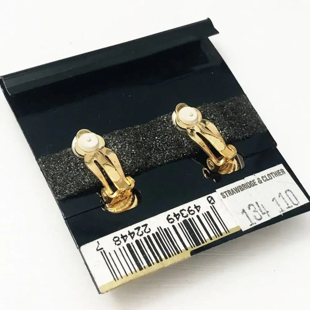 Vintage Savvy by Swarovski Mushroom Earrings NOS